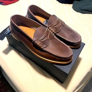 Rancourt & Co Brown Chromexcel Beefroll Penny Loafer